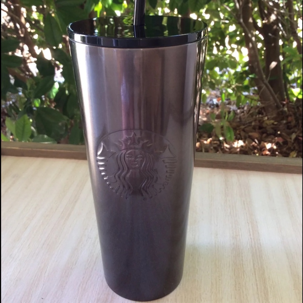 NWT Starbucks Black Ombre Metal Tumbler.